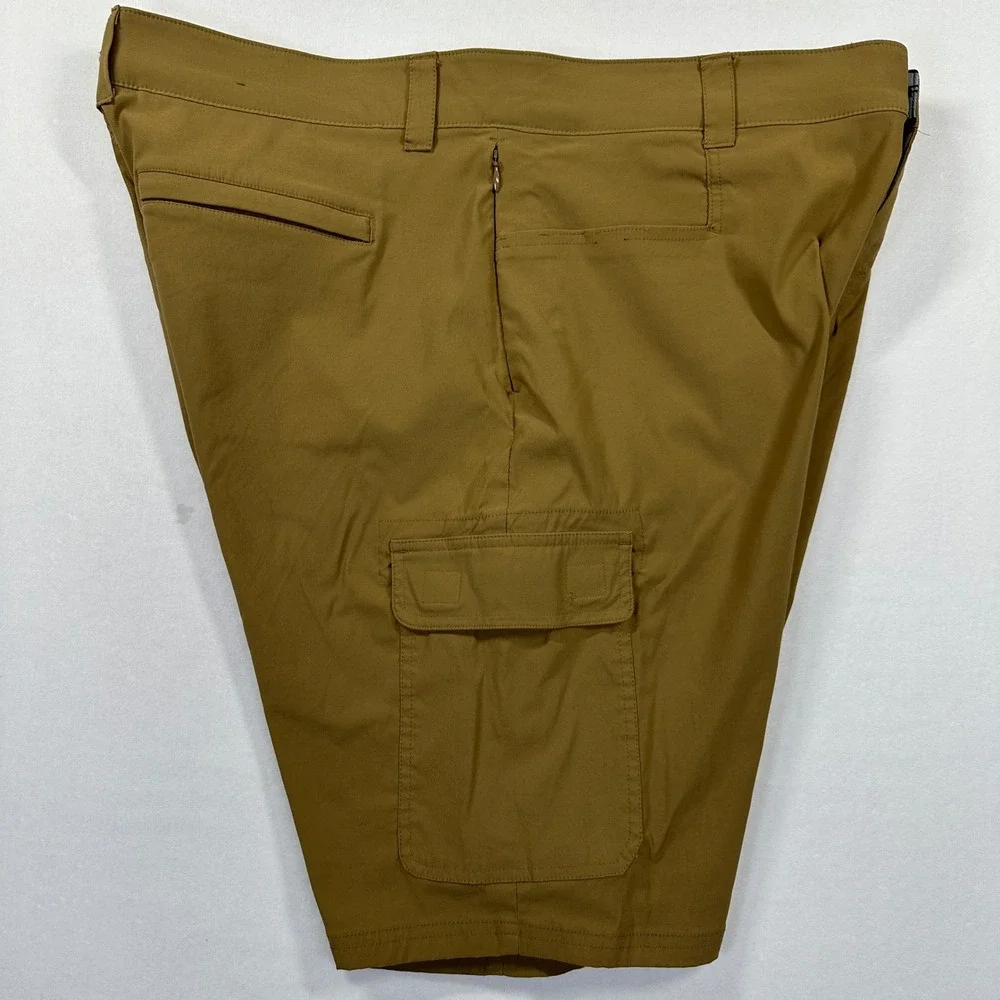 Orvis Cargo Shorts 40 Brown Stretch Hiking Utility Gorpcore Outdoor Lightweight